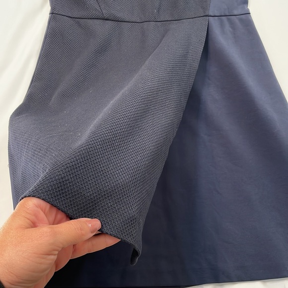 J.CREW Mesh wrap dress Navy Blue
Size 10 Sleeveless Scoop Neck C1949 NWT - Picture 8 of 10